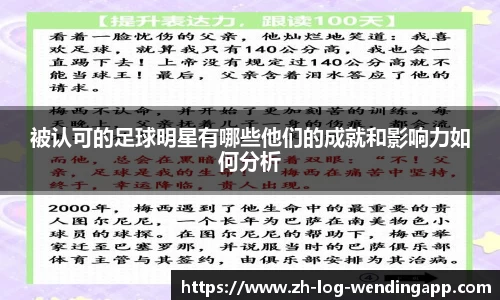 被认可的足球明星有哪些他们的成就和影响力如何分析